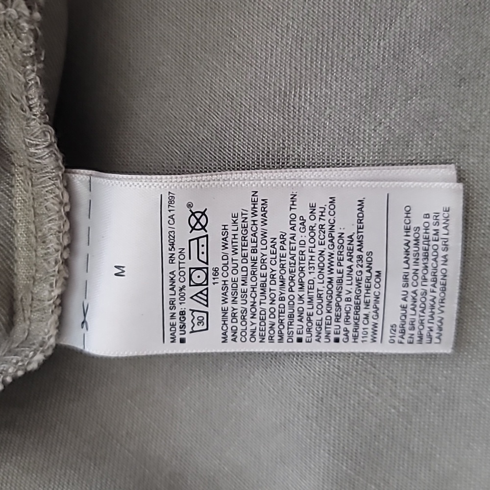 NWT Washed Cotton Chore Jacket, Desert Thyme Green, Size M - Picture 9 of 9